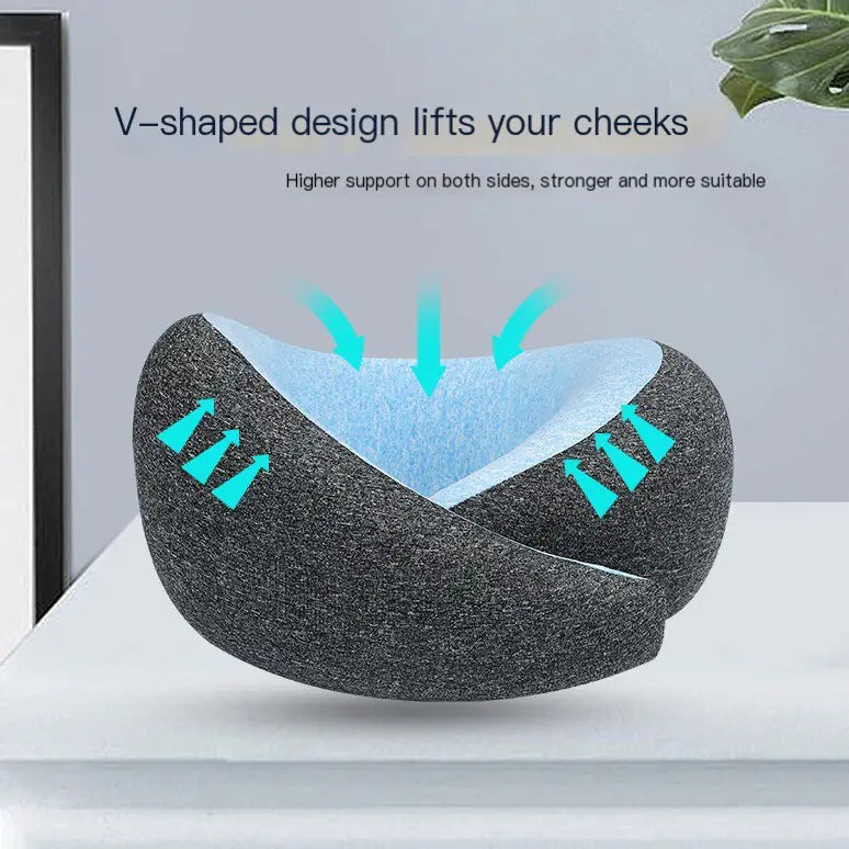 Memory Foam U-Shaped Travel Neck Pillow (Portable)