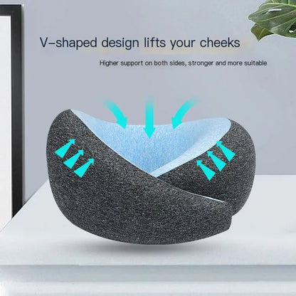 Memory Foam U-Shaped Travel Neck Pillow (Portable)