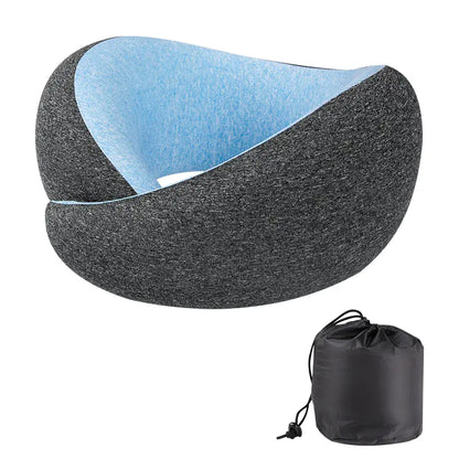 Memory Foam U-Shaped Travel Neck Pillow (Portable)