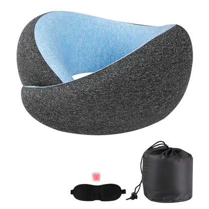 Memory Foam U-Shaped Travel Neck Pillow (Portable)