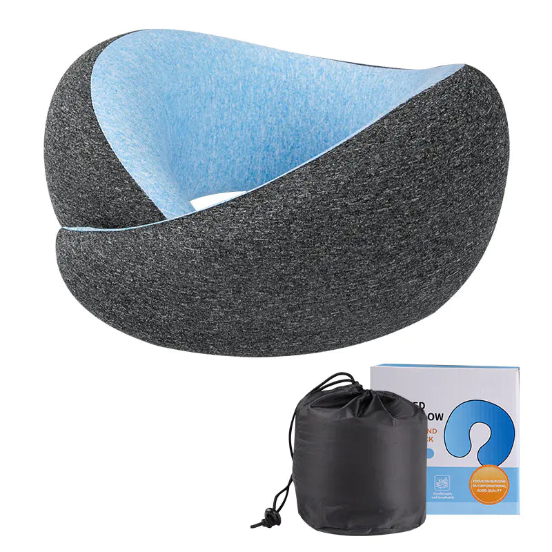Memory Foam U-Shaped Travel Neck Pillow (Portable)