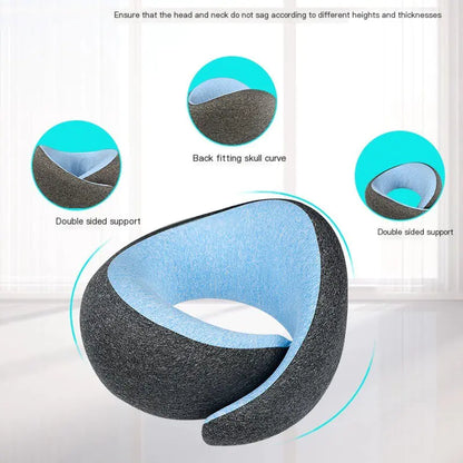 Memory Foam U-Shaped Travel Neck Pillow (Portable)